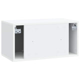 Wall-Mounted TV Cabinet 59.5 x 31 x 30 cm White Engineered Wood