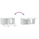 Wall-Mounted TV Cabinet 59.5 x 31 x 30 cm White Engineered Wood