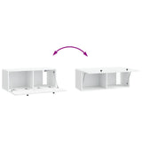 Wall-Mounted TV Cabinet 78.5 x 31 x 30 cm White Engineered Wood