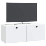 Wall-Mounted TV Cabinet 78.5 x 31 x 30 cm White Engineered Wood