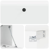 Wall-Mounted TV Cabinet 98 x 31 x 30 cm White Engineered Wood