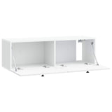 Wall-Mounted TV Cabinet 98 x 31 x 30 cm White Engineered Wood
