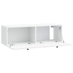 Wall-Mounted TV Cabinet 98 x 31 x 30 cm White Engineered Wood