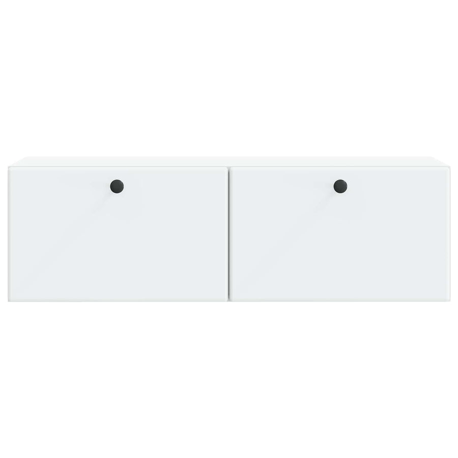 Wall-Mounted TV Cabinet 98 x 31 x 30 cm White Engineered Wood
