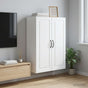 Wall-Mounted Cabinet 66 x 34.5 x 90 cm Engineered Wood White