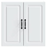 Wall-Mounted Cabinet 59 x 31 x 60 cm Engineered Wood White - Top-Down View