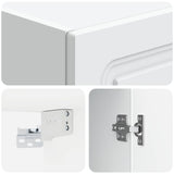 Wall-Mounted Cabinet White 33 x 34.5 x 90 cm Engineered Wood