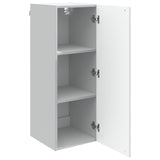 Wall-Mounted Cabinet White 33 x 34.5 x 90 cm Engineered Wood