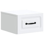 Wall-Mounted Bedside Cabinet White 34.5 x 33 x 20 cm
