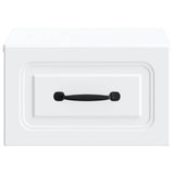 Wall-Mounted Bedside Cabinet White 34.5 x 33 x 20 cm