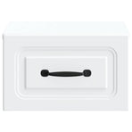 Wall-Mounted Bedside Cabinet White 34.5 x 33 x 20 cm