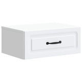 Wall-Mounted Bedside Cabinet White 49 x 34.5 x 20 cm