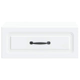 Wall-Mounted Bedside Cabinet White 49 x 34.5 x 20 cm