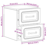 Wall-Mounted Bedside Cabinet White 34.5 x 33 x 40 cm - Extra Image