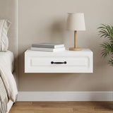 Wall-Mounted Side Table White 59 x 34.5 x 17 cm Engineered Wood
