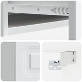 Wall-Mounted Side Table Wall-mounted White 87.5 x 34.5 x 17 cm