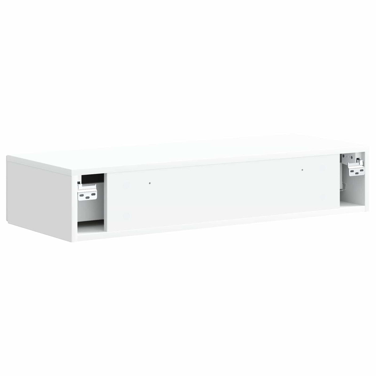Wall-Mounted Side Table Wall-mounted White 87.5 x 34.5 x 17 cm