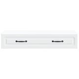 Wall-Mounted Side Table Wall-mounted White 87.5 x 34.5 x 17 cm