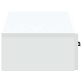 Wall-Mounted Side Table Wall-mounted White 87.5 x 34.5 x 17 cm