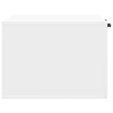 Wall-Mounted TV Cabinet White 59.5 x 41 x 30 cm Engineered Wood - Close-Up Angle