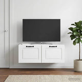 Wall-Mounted TV Cabinet White 78.5 x 41 x 30 cm Engineered Wood