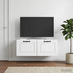 Wall-Mounted TV Cabinet White 78.5 x 41 x 30 cm Engineered Wood