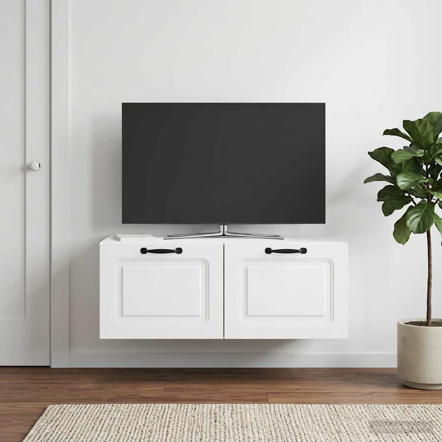 Wall-Mounted TV Cabinet White 78.5 x 41 x 30 cm Engineered Wood