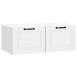 Wall-Mounted TV Cabinet White 78.5 x 41 x 30 cm Engineered Wood - Front View