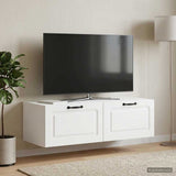 Wall-Mounted TV Cabinet White 98 x 41 x 30 cm Engineered Wood