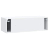 Wall-Mounted TV Cabinet White 98 x 41 x 30 cm Engineered Wood