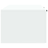 Wall-Mounted TV Cabinet White 98 x 41 x 30 cm Engineered Wood - Close-Up Angle