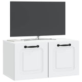 Wall-Mounted TV Cabinet White 59.5 x 31 x 30 cm Engineered Wood - Side View