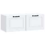 Wall-Mounted TV Cabinet White 78.5 x 31 x 30 cm Engineered Wood - Front View
