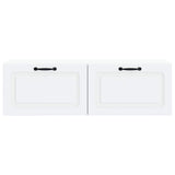 Wall-Mounted TV Cabinet White 98 x 31 x 30 cm Engineered Wood