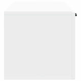 Wall-Mounted TV Cabinet White 98 x 31 x 30 cm Engineered Wood - Close-Up Angle