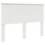 Bed Frame with Drawer Manual White 150 x 200 cm Engineered Wood - Close-Up Angle