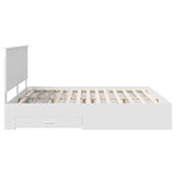 Bed Frame with Headboard White 180 x 200 cm Engineered Wood - Extra Image
