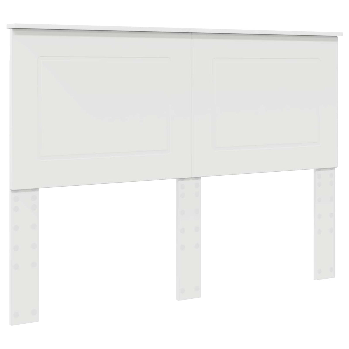 Bed Frame with Headboard White 150 x 200 cm Engineered Wood
