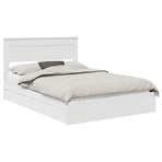 Storage Bed with Drawer White 150 x 200 cm Engineered Wood