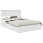 Storage Bed with Drawer White 150 x 200 cm Engineered Wood