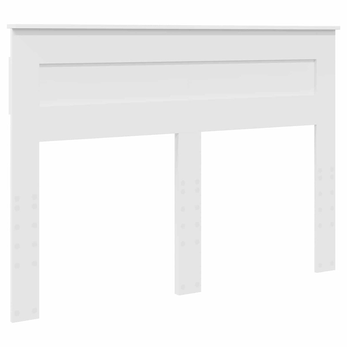 Storage Bed with Headboard White 150 x 200 cm Engineered Wood