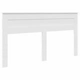 Bed Frame with Headboard White 180 x 200 cm Engineered Wood - Close-Up Angle