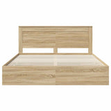 Bed Frame with Drawer Sonoma Oak 180 x 200 cm Engineered Wood