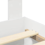 Bed Frame with Drawer White 180 x 200 cm Engineered Wood