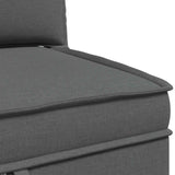Modular Sofa Set with Storage 4 pcs Dark Grey Fabric