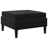 Living Room Furniture Set with Cushion 5 pcs Black Velvet
