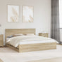 Bed Frame with Drawer Sonoma Oak 180 x 200 cm Engineered Wood