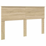 Bed Frame with Drawer Sonoma Oak 150 x 200 cm Engineered Wood - Close-Up Angle