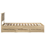 Bed Frame with Drawer Sonoma Oak 90 x 190 cm Engineered Wood - Extra Image