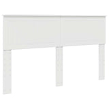 Storage Bed with Headboard White 150 x 200 cm Engineered Wood